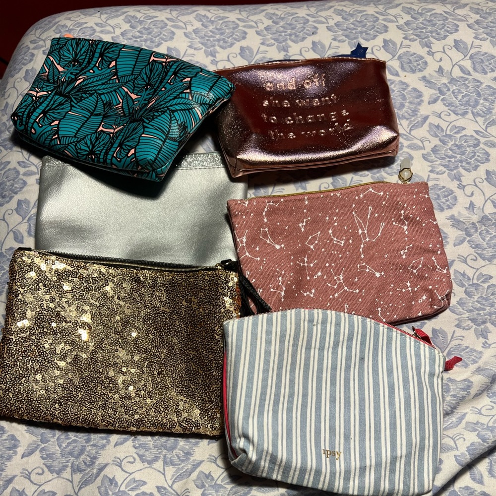Ipsy Makeup Bag Bundle (6 pieces)